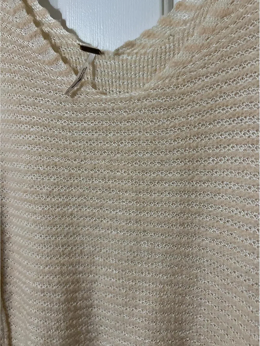 Free People cream knit